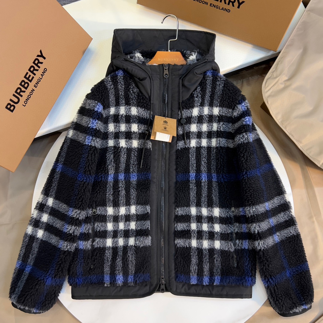 Burberry Hooded zip Cashmere Sweater Jacket #nigo8452