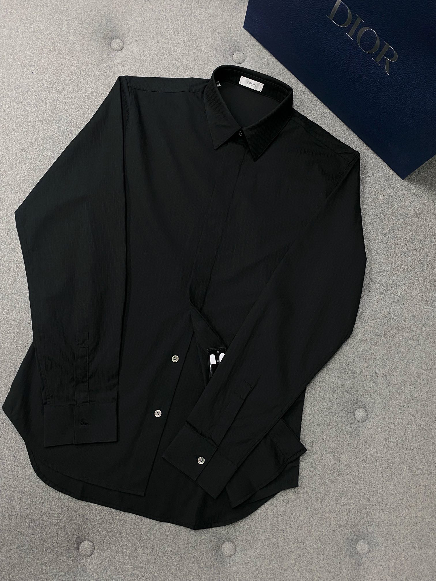 Dior Long Sleeve Solid Color Printed Shirt #nigo5772