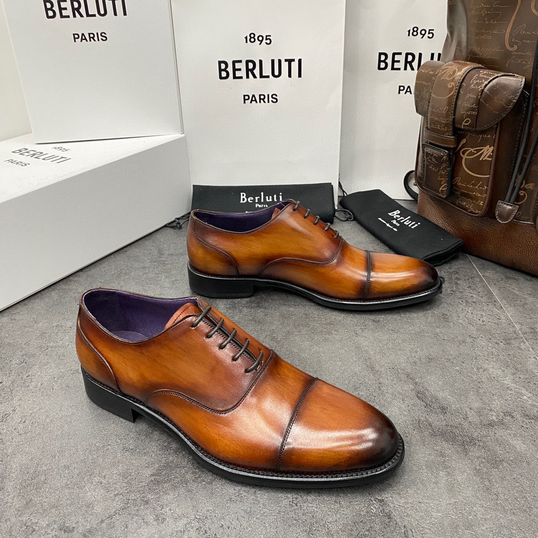 Berluti Hand Polished Leather Oxford Shoes #nigo2451
