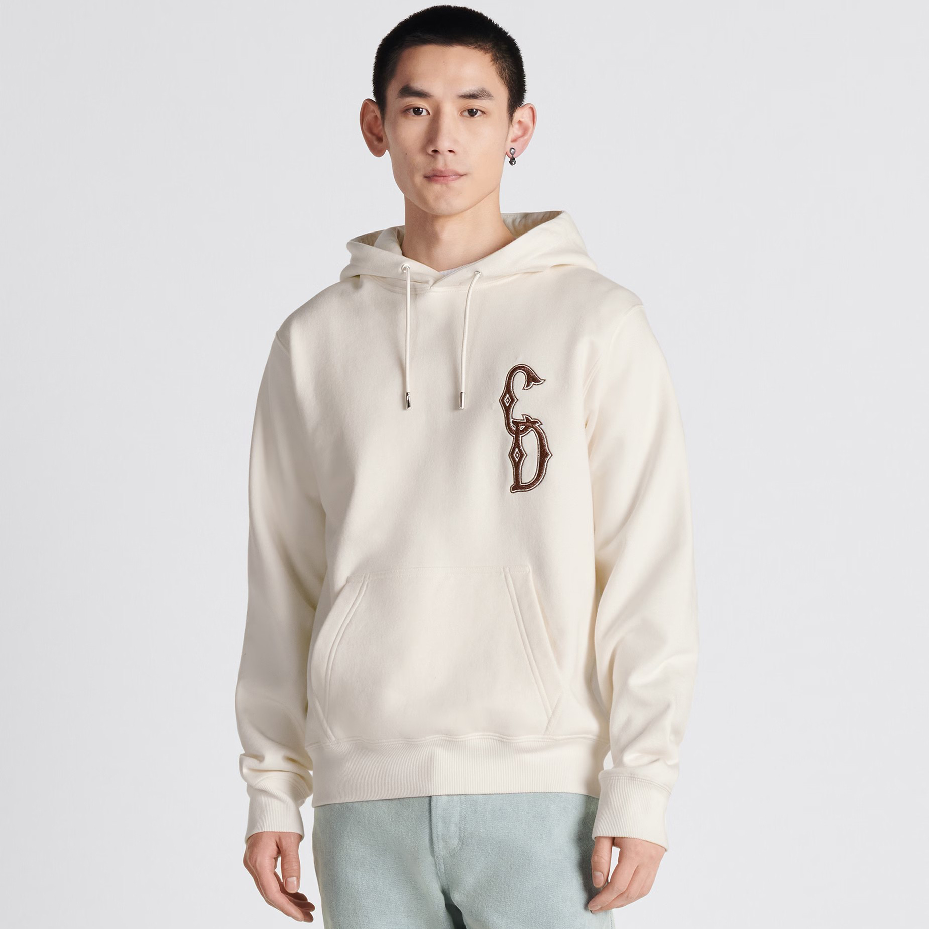 Dior White Long Sleeved Hooded Sweater #nigo21782