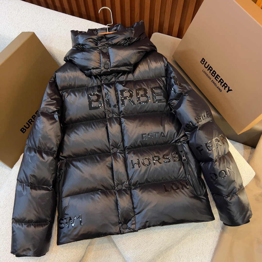 Burberry Hooded Waterproof Puffer Down Jacket In Winter #nigo3435