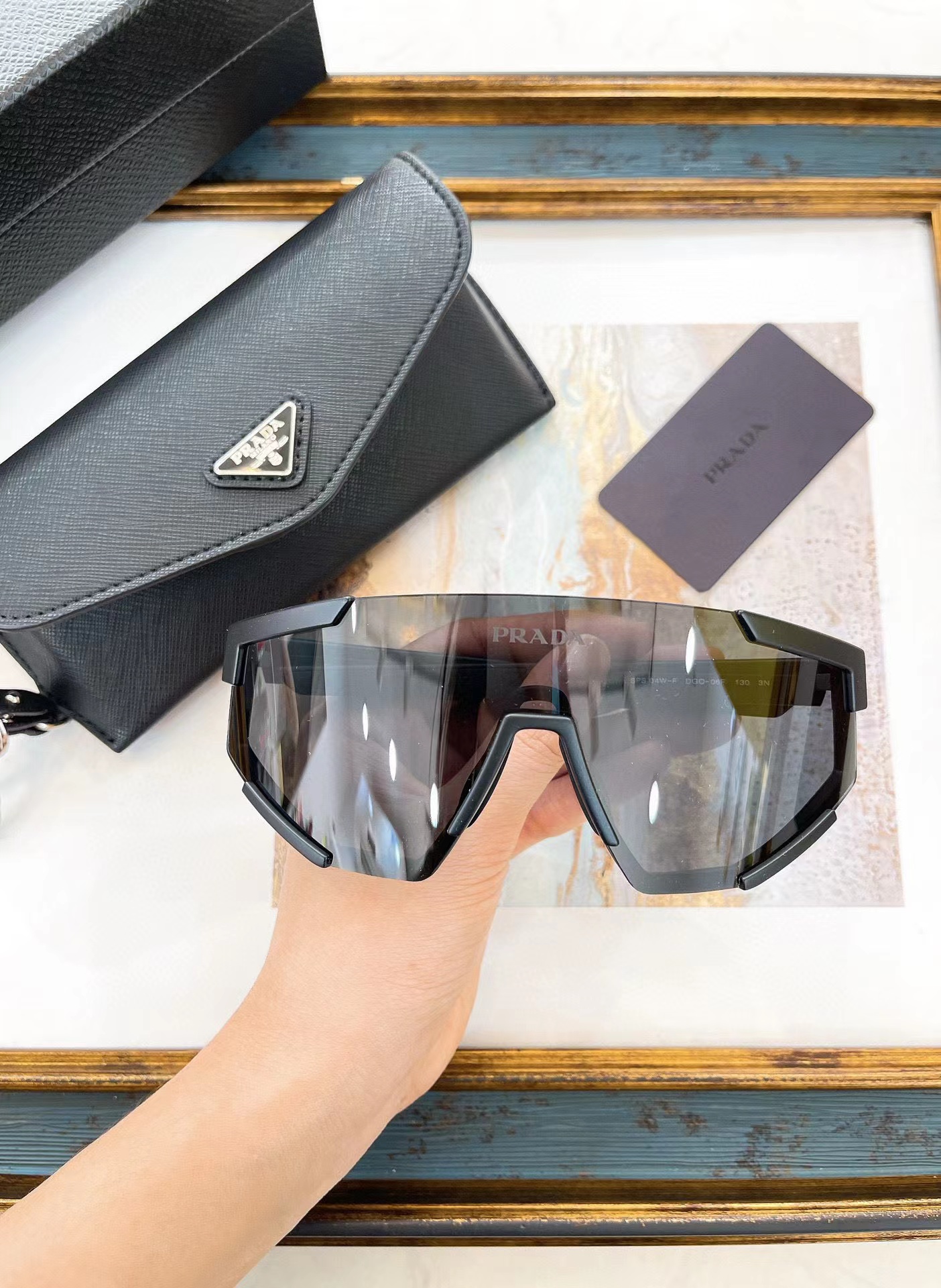 Prada Fluorescent Letter Glasses Sunglasses #nigo82649