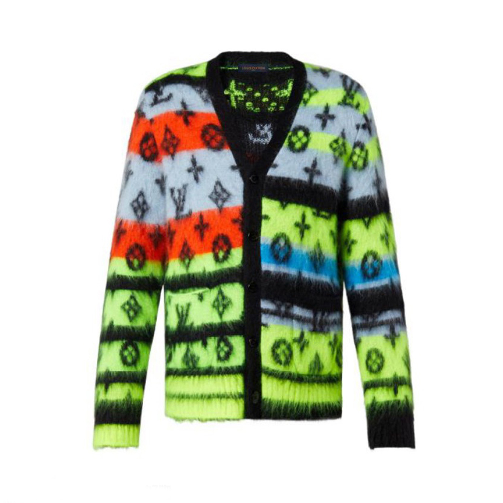Louis Vuitton Unisex Fluorescent Seahorse Cardigan Knit Cardigan Jacket #nigo54249