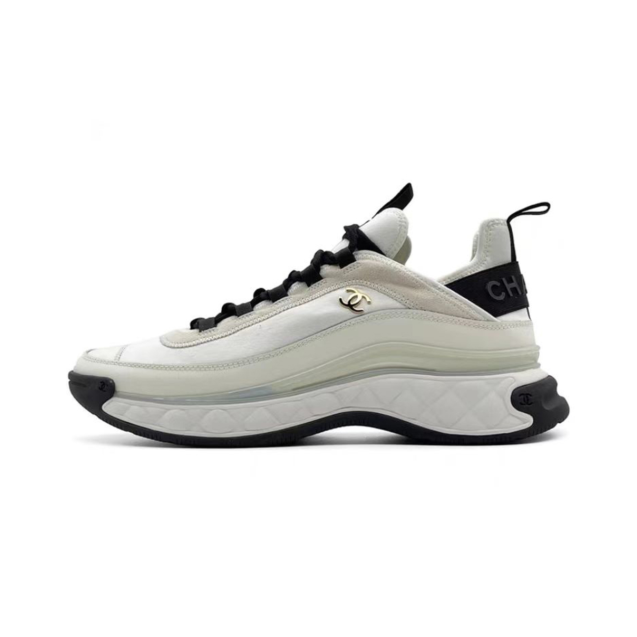 CHANEL Textured Air Cushion Sole Sports Shoes Sneakers #nigo51877