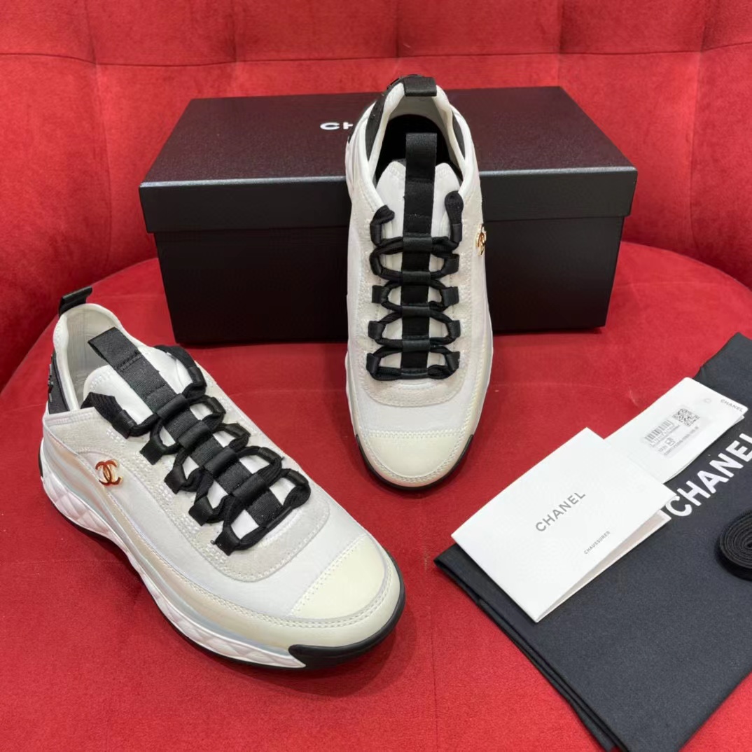 CHANEL Textured Air Cushion Sole Sports Shoes Sneakers #nigo51877