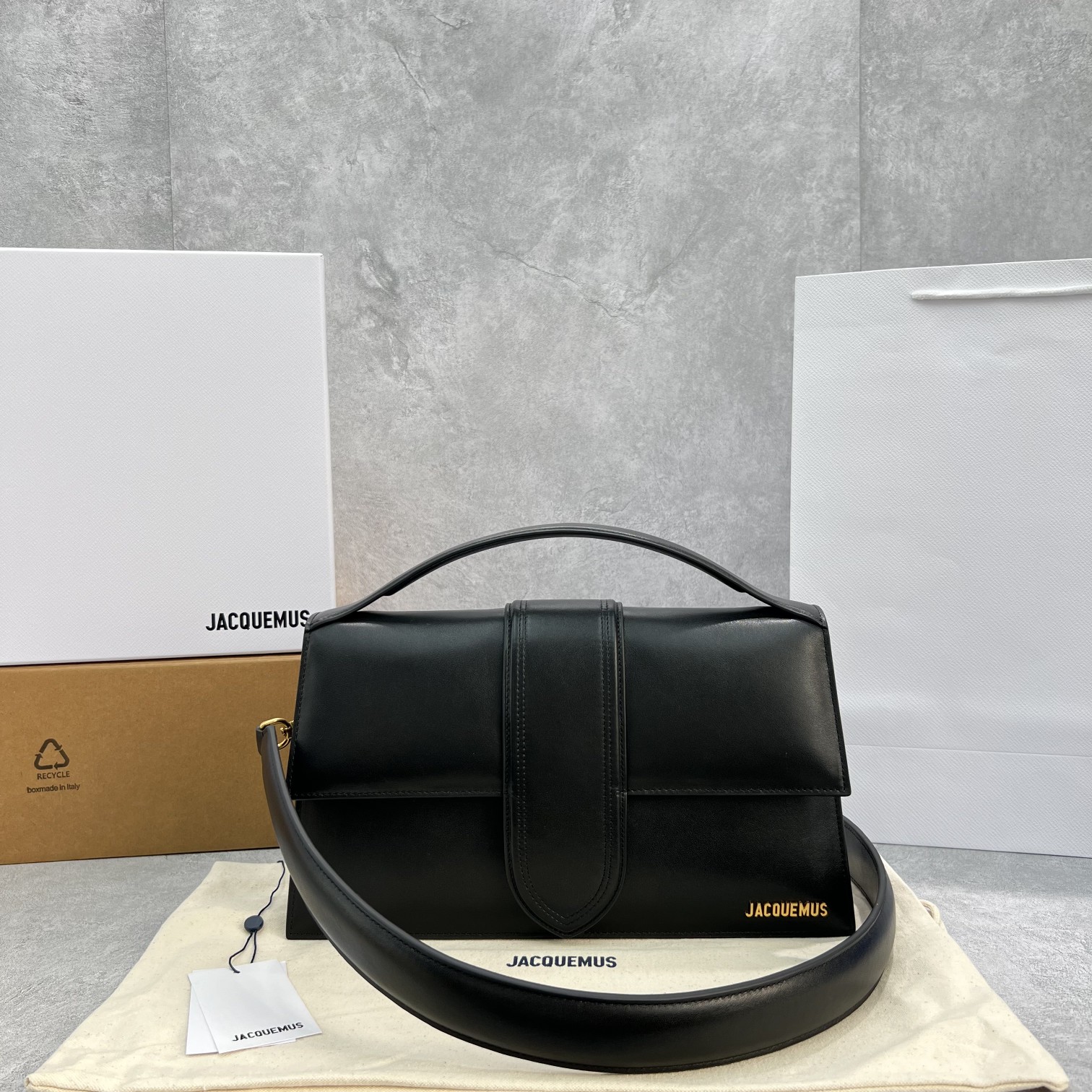 Jacquemus Leather Square Portable Shoulder Bag #nigo52455
