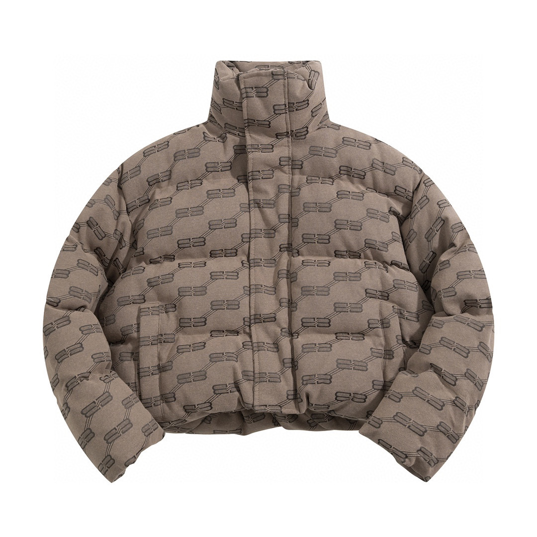 Balenciaga Solid Color High Collar Puffer Down Jacket #nigo8465