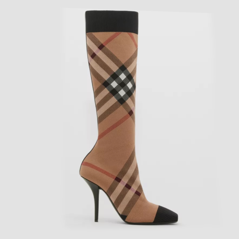 Burberry Women's Knitting High Heels Boots Shoes #nigo56445