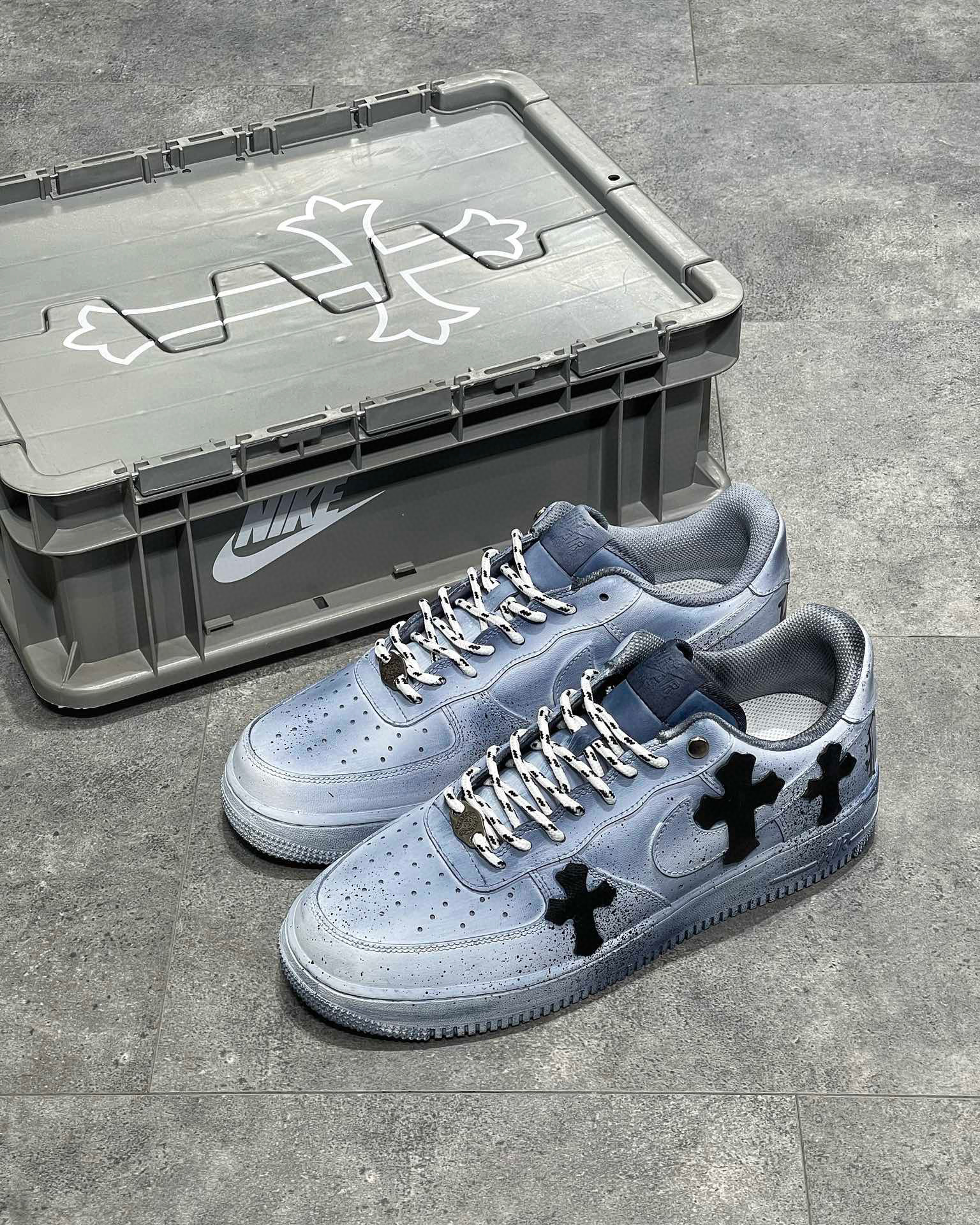 Chrome Hearts Dip Dye Distressed Vandal Low-Top Sneakers Shoes #nigo7211