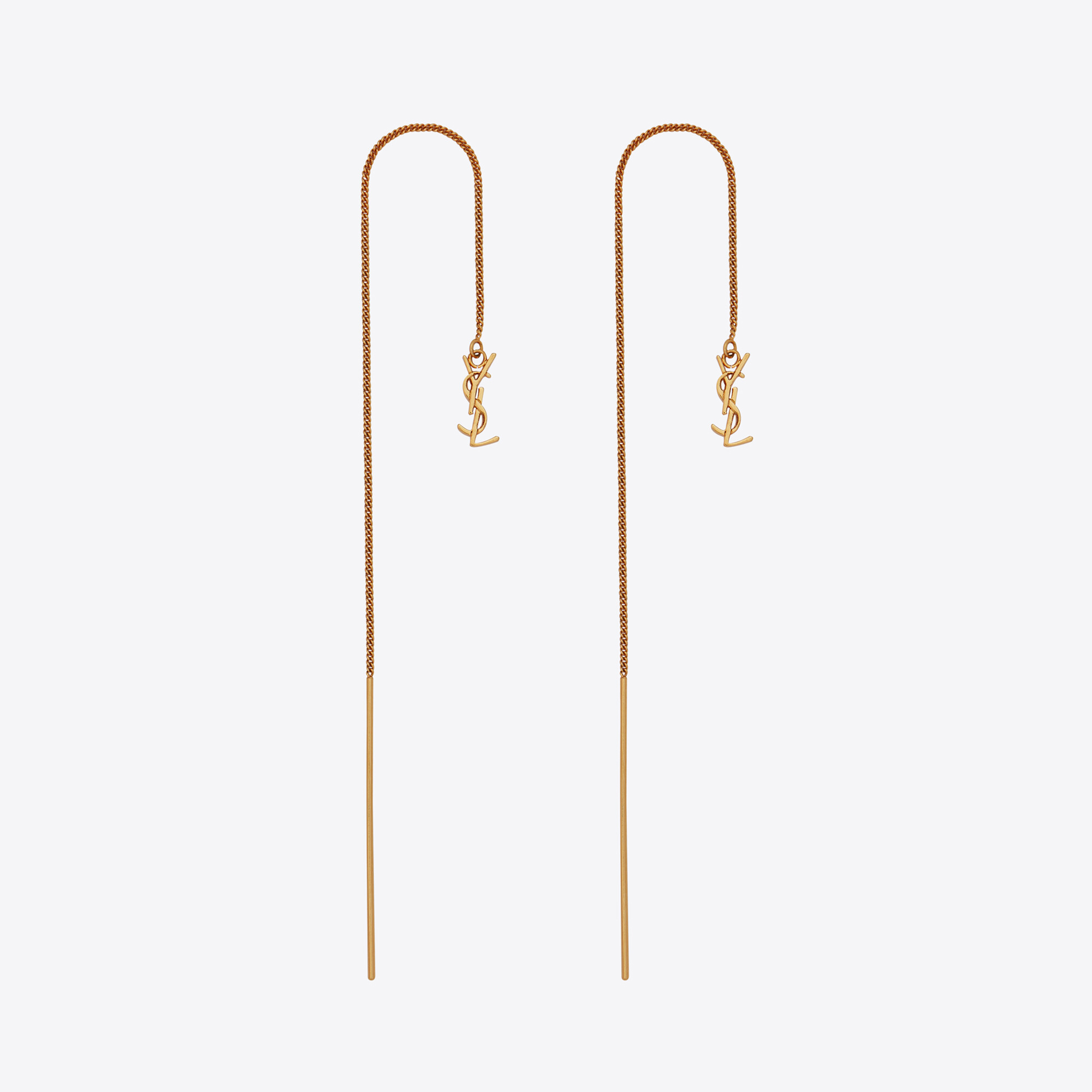 SAINT LAURENT NIGO Alphabet Threaded Metal earring jewelry #nigo89128
