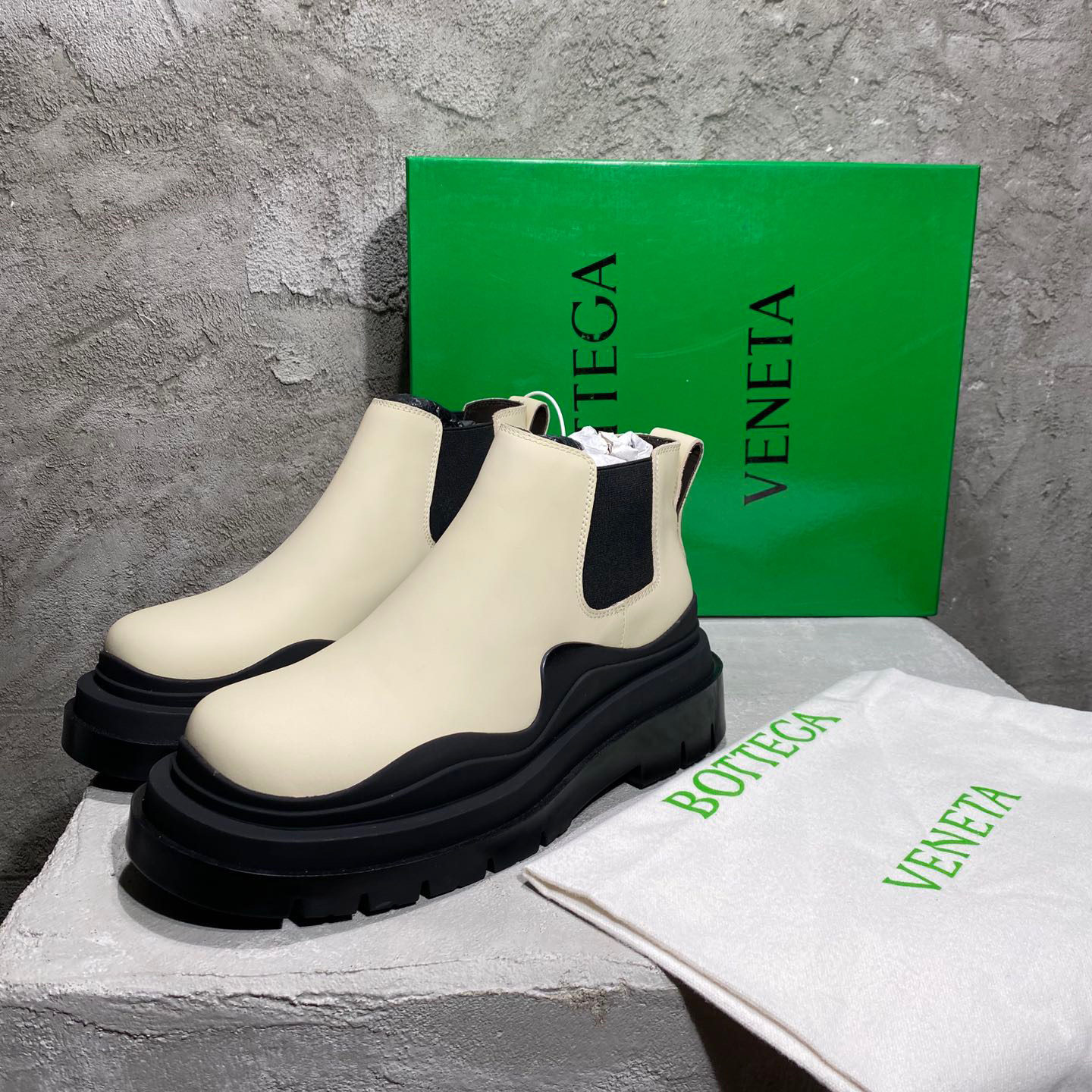 Bottega Veneta High-Top Leather Boots Shoes #nigo53128
