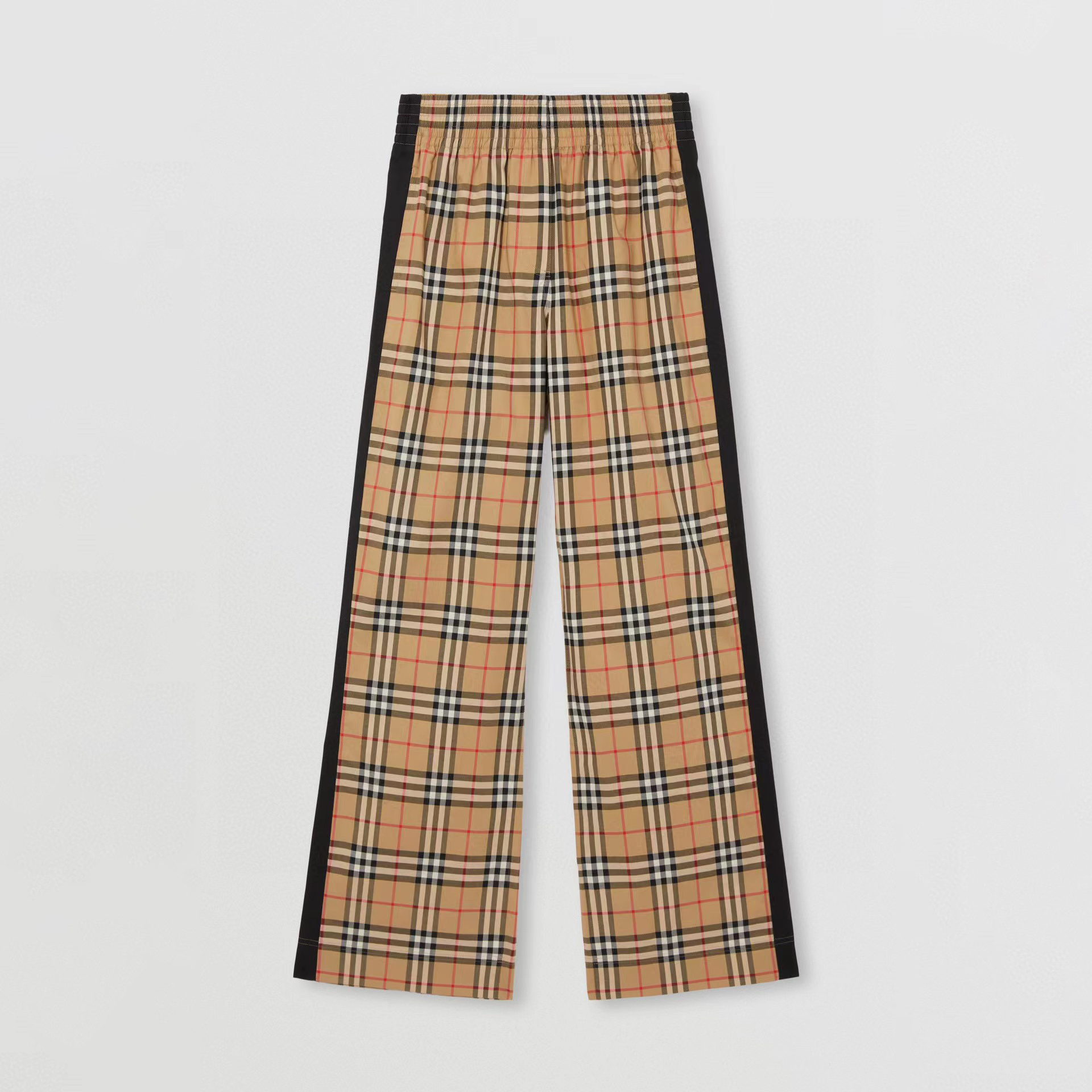 Burberry Striped Checked Stretch-Cotton Trousers Pants #nigo53953