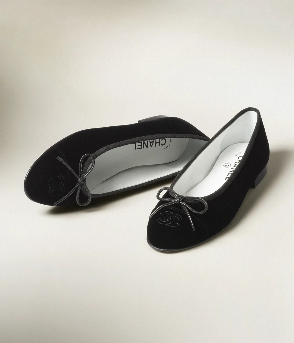CHANEL Women's Lambskin Ballerina Flats Shoes #nigo51712