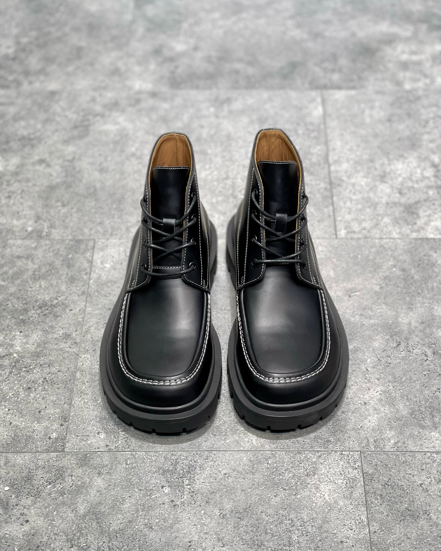 NIGO Maison Margiela MM6 Smooth Leather Lace Up High Top Casual Shoes #nigo8494