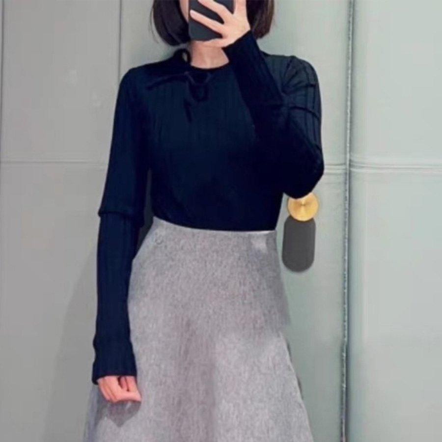 Valentino Bow Knit Black Sweater Ngvp #nigo6549