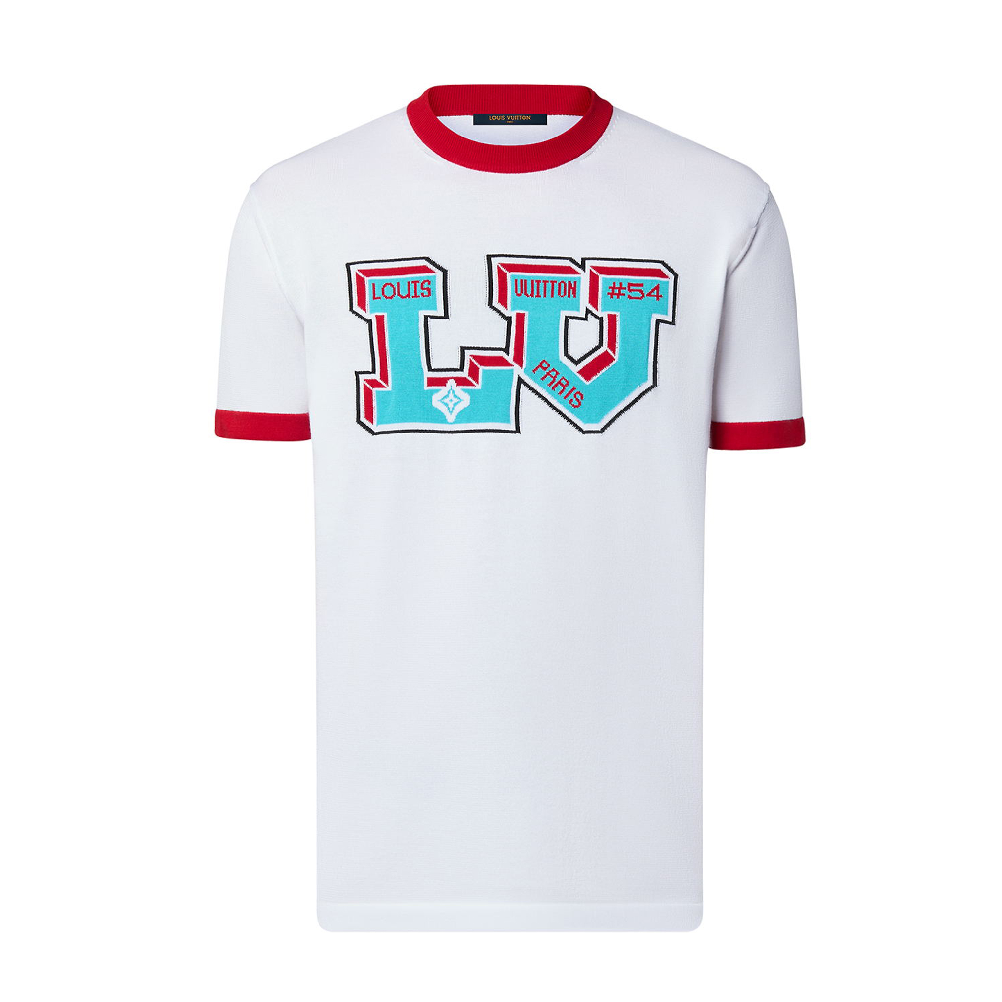 Louis Vuitton Logo Print Short Sleeve Knit T-Shirt #nigo51162