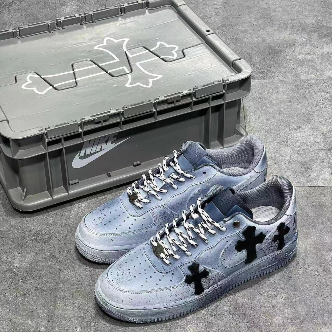 Chrome Hearts Dip Dye Distressed Vandal Low-Top Sneakers Shoes #nigo7211