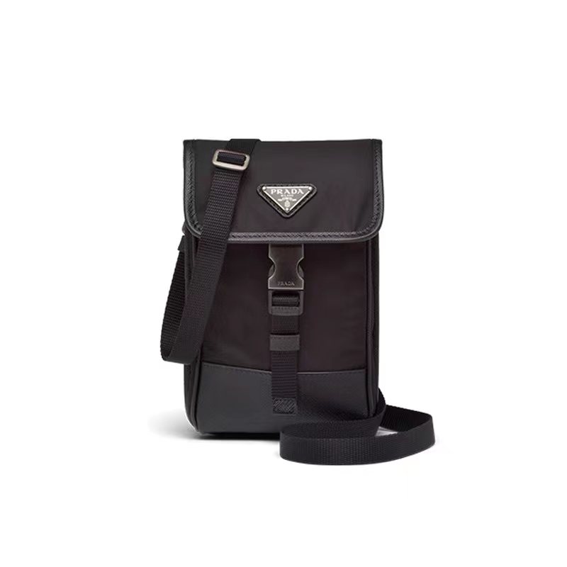 Prada Recycled Nylon Shoulder Strap Phone Camera Bag #nigo4672