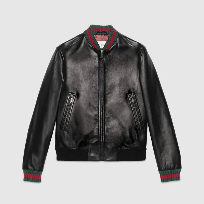 Gucci Leather Jacket #nigo532