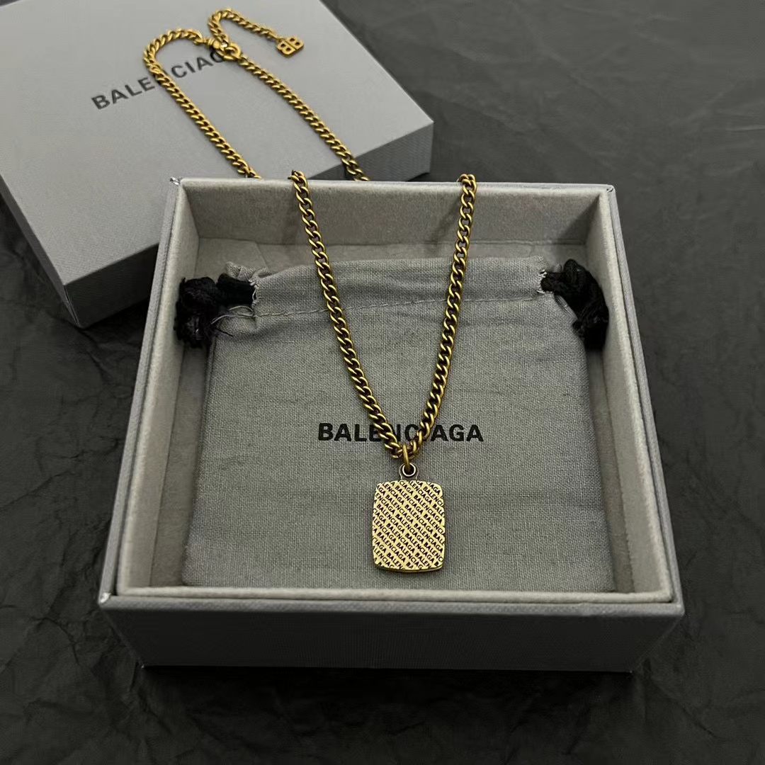 Balenciaga Fashion Letter Necklace Accessories Jewelry #nigo82628