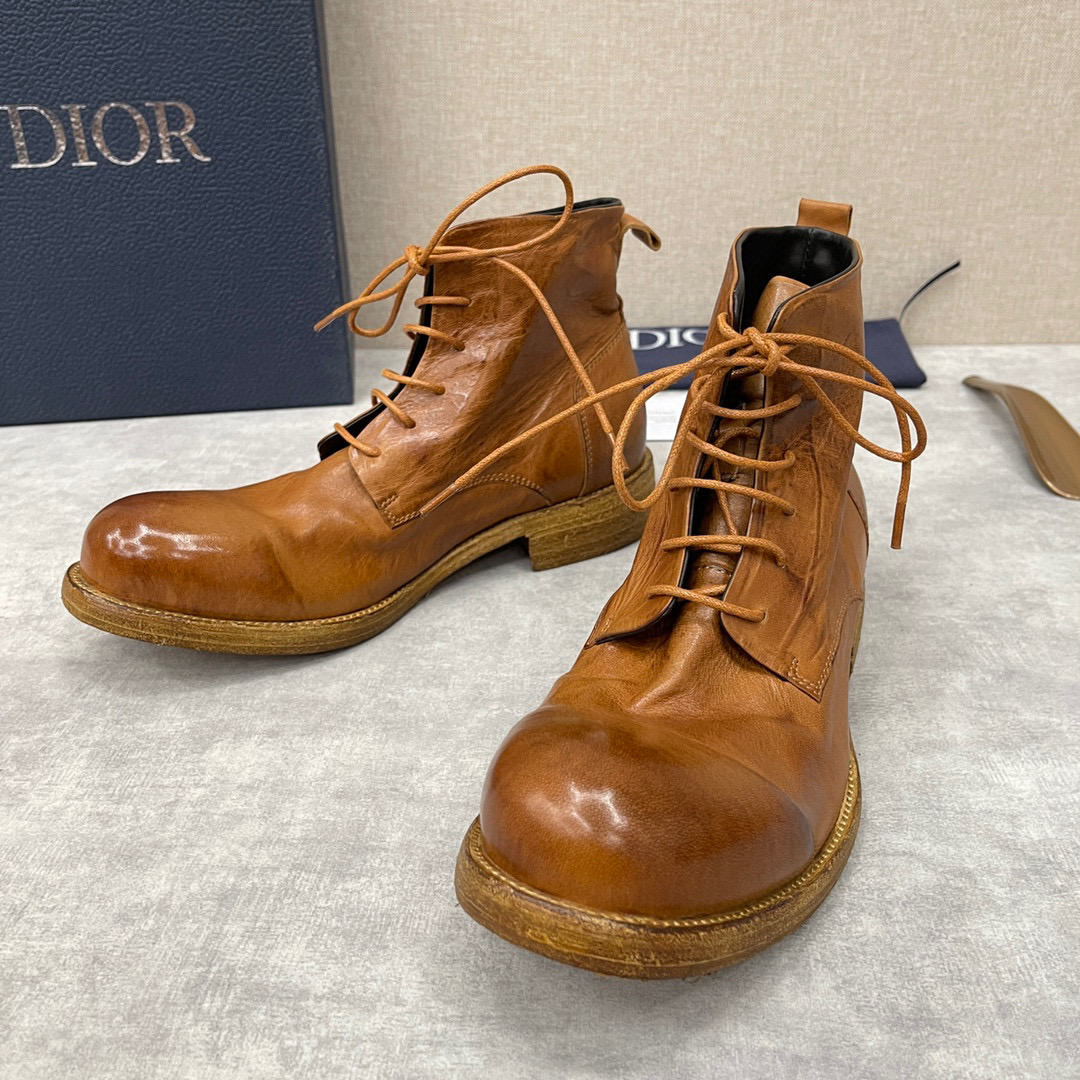 Dior Men's Leather Shoes Martin Boots Shoes #nigo1445