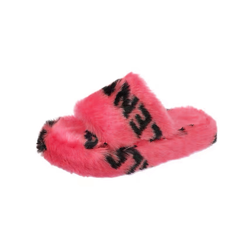 Balenciaga Men's Women's Letter Print Logo Plush Slipper Sandals Shoes #nigo51665
