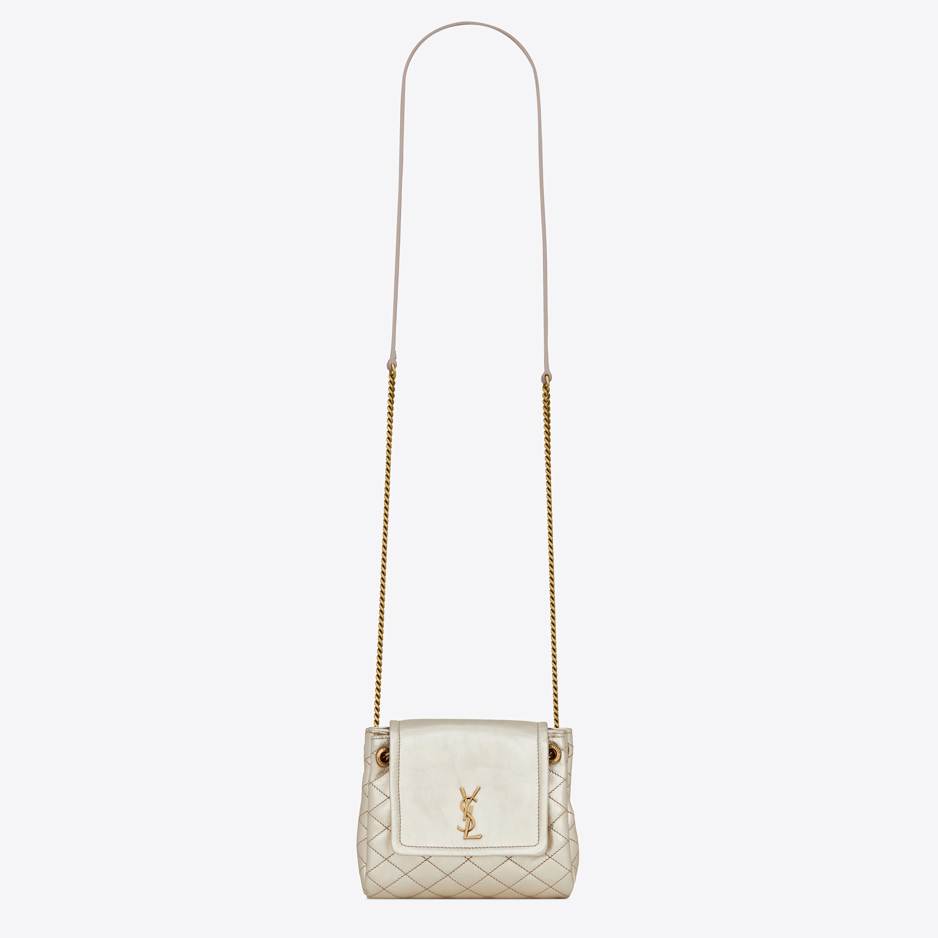 SAINT LAURENT Chain Crossbody Bag In Quilted Lambskin Leather Bag Bags #nigo53545