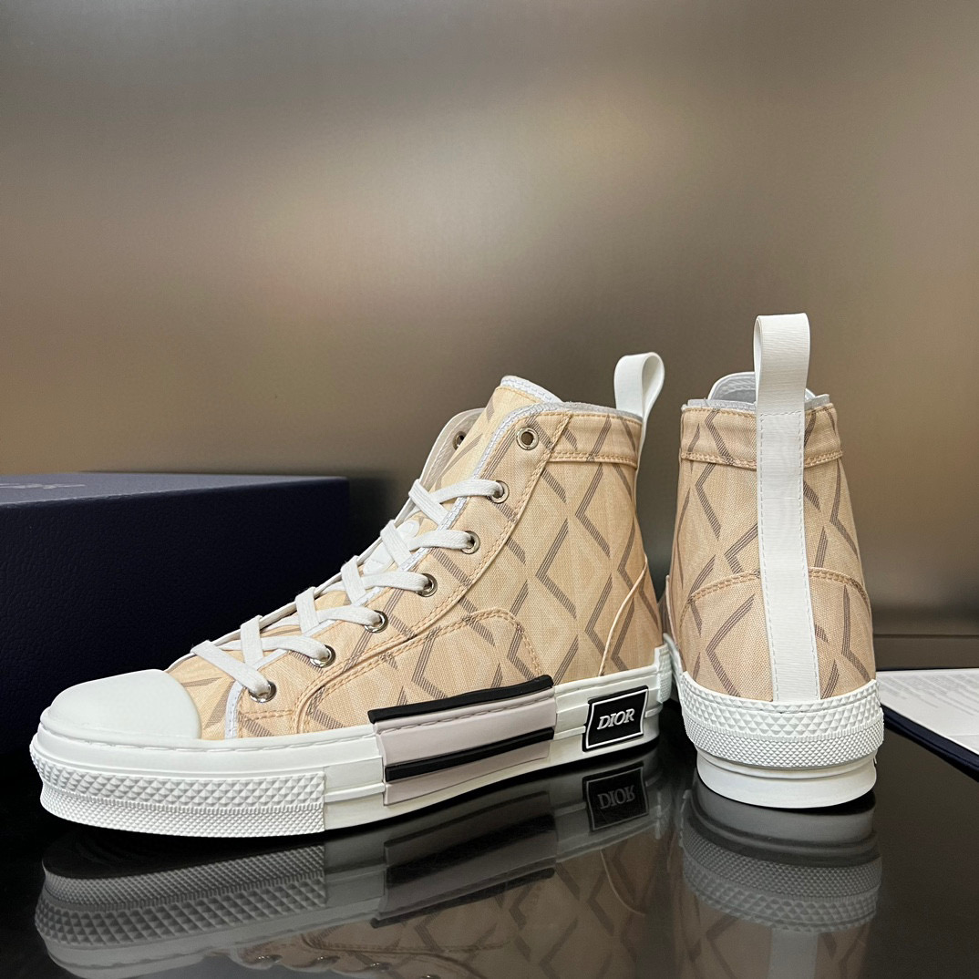 Dior Plaid High Top Canvas Shoes Sneakers #nigo8429