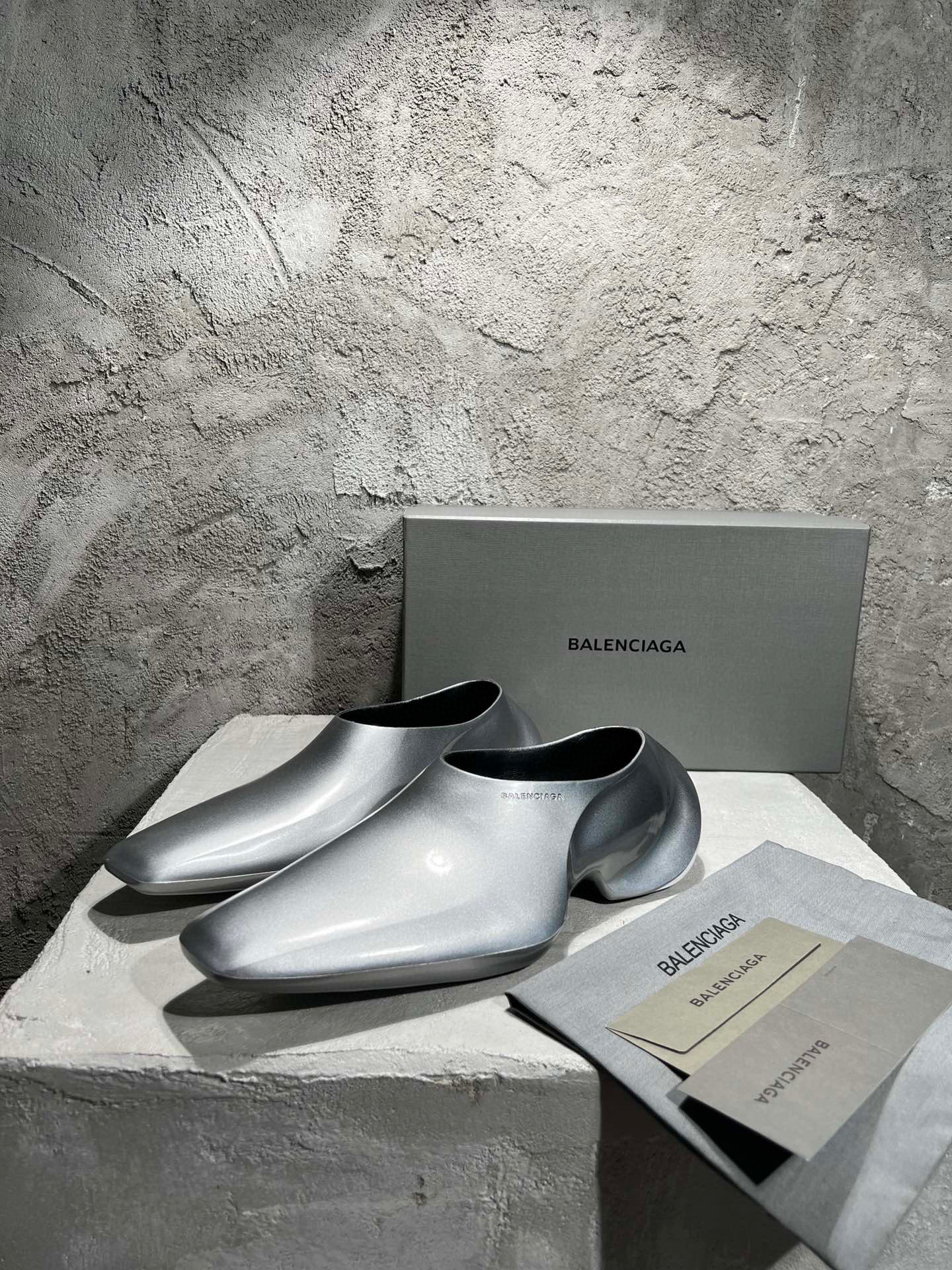 Balenciaga Matte Black Rubber Shoes #nigo7126