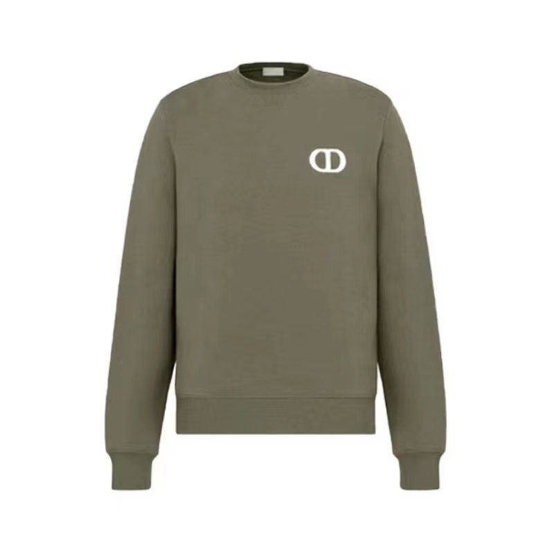 Dior Solid Cotton Long Sleeve Sweater Pullover #nigo7135
