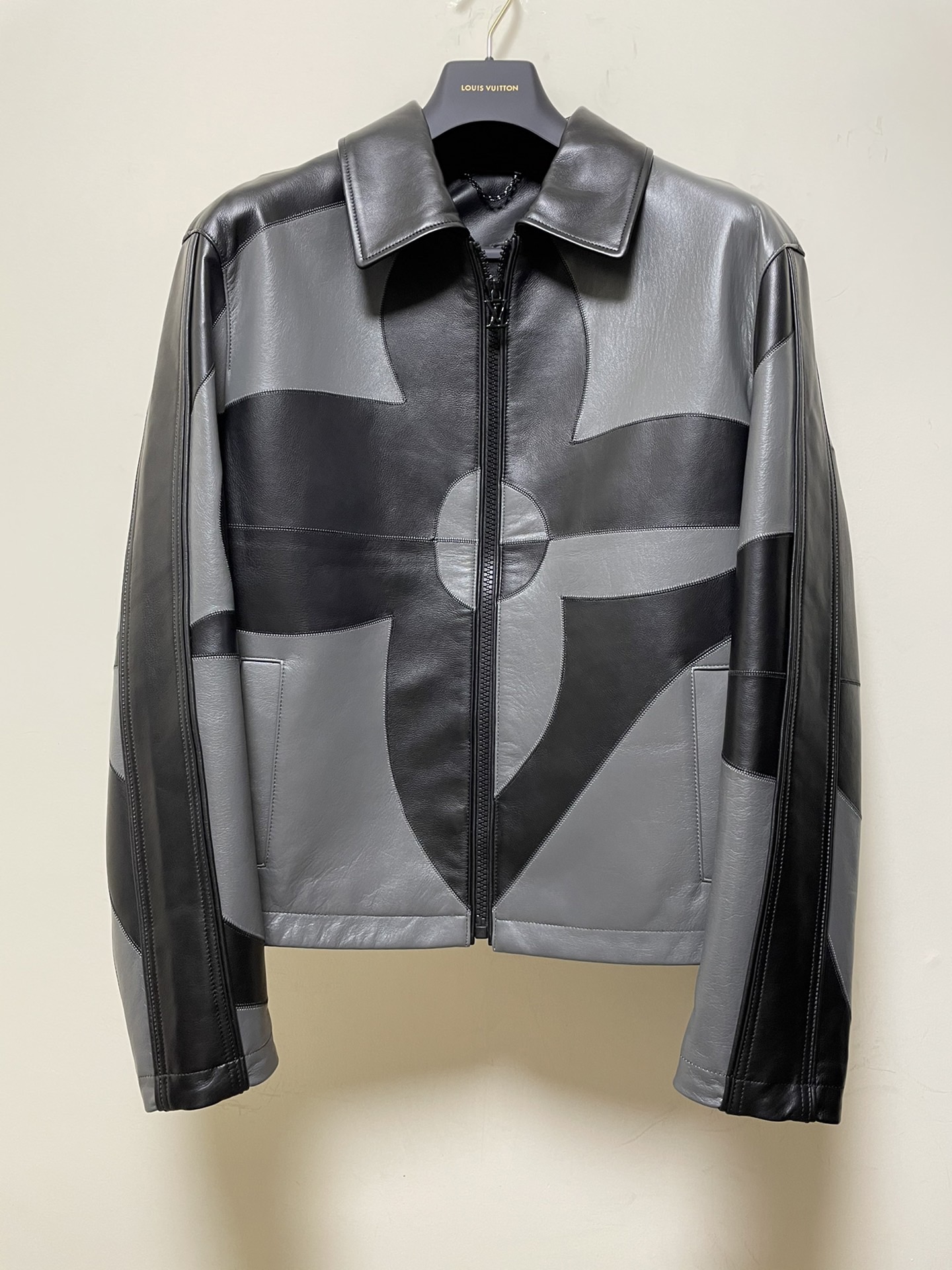 Louis Vuitton Floral Paneled Leather Tunic Jacket #nigo4936