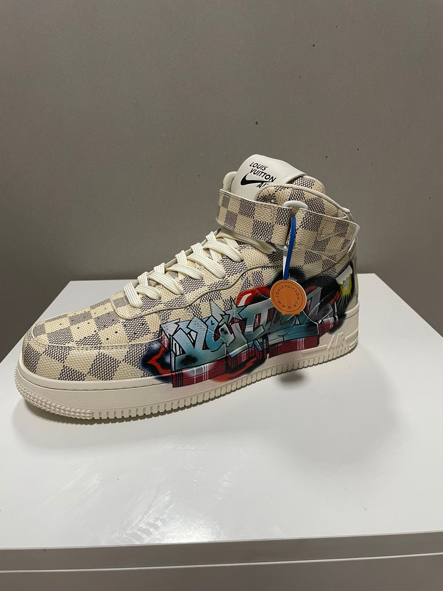 Louis Vuitton x Nike High-Top Sneakers shoes #nigo3483