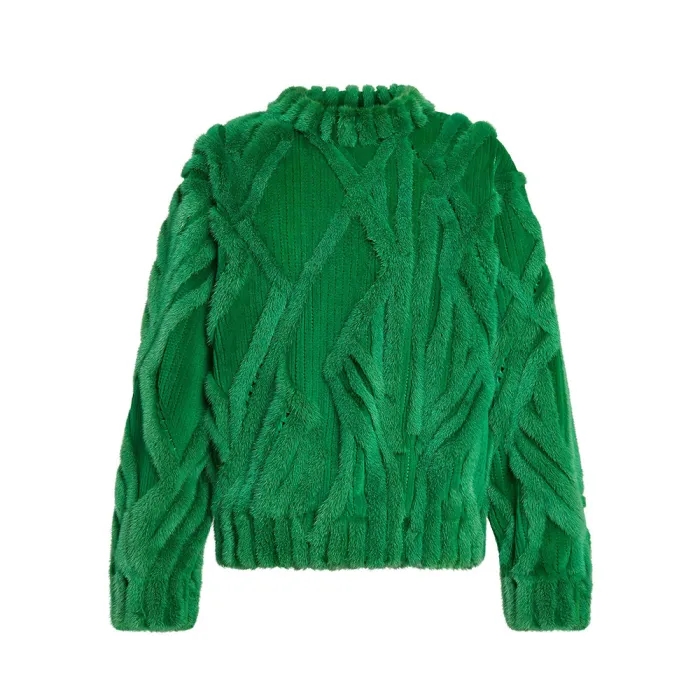 Louis Vuitton Mink Genuine Leather Coat Fur Sweater Pullover #nigo2596