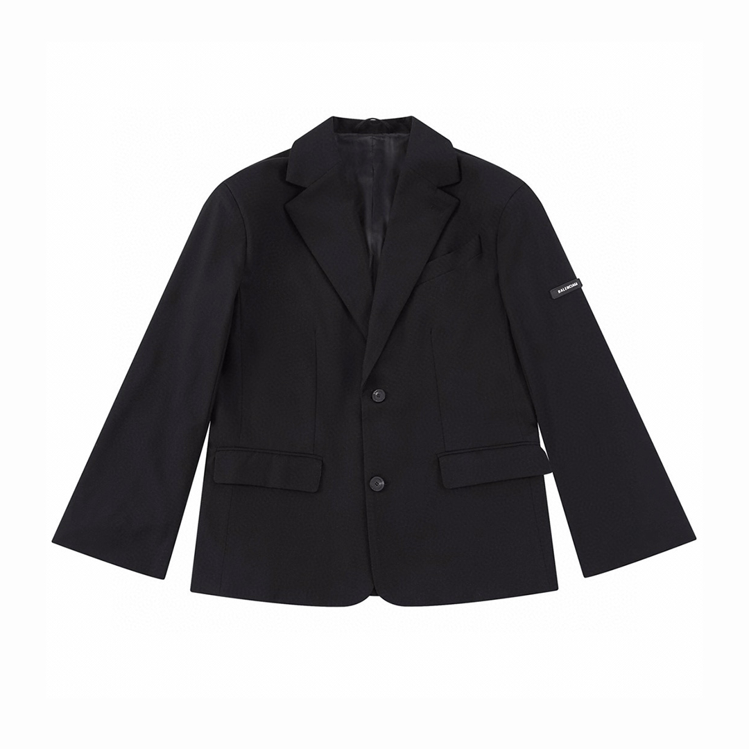 Balenciaga Loose Fitting Blazer Jacket In Black Ngvp #nigo5811