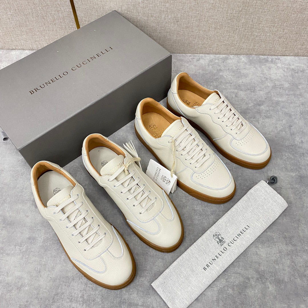 Brunello Cucinelli Leather Lace Up Casual Board Shoes #nigo21789