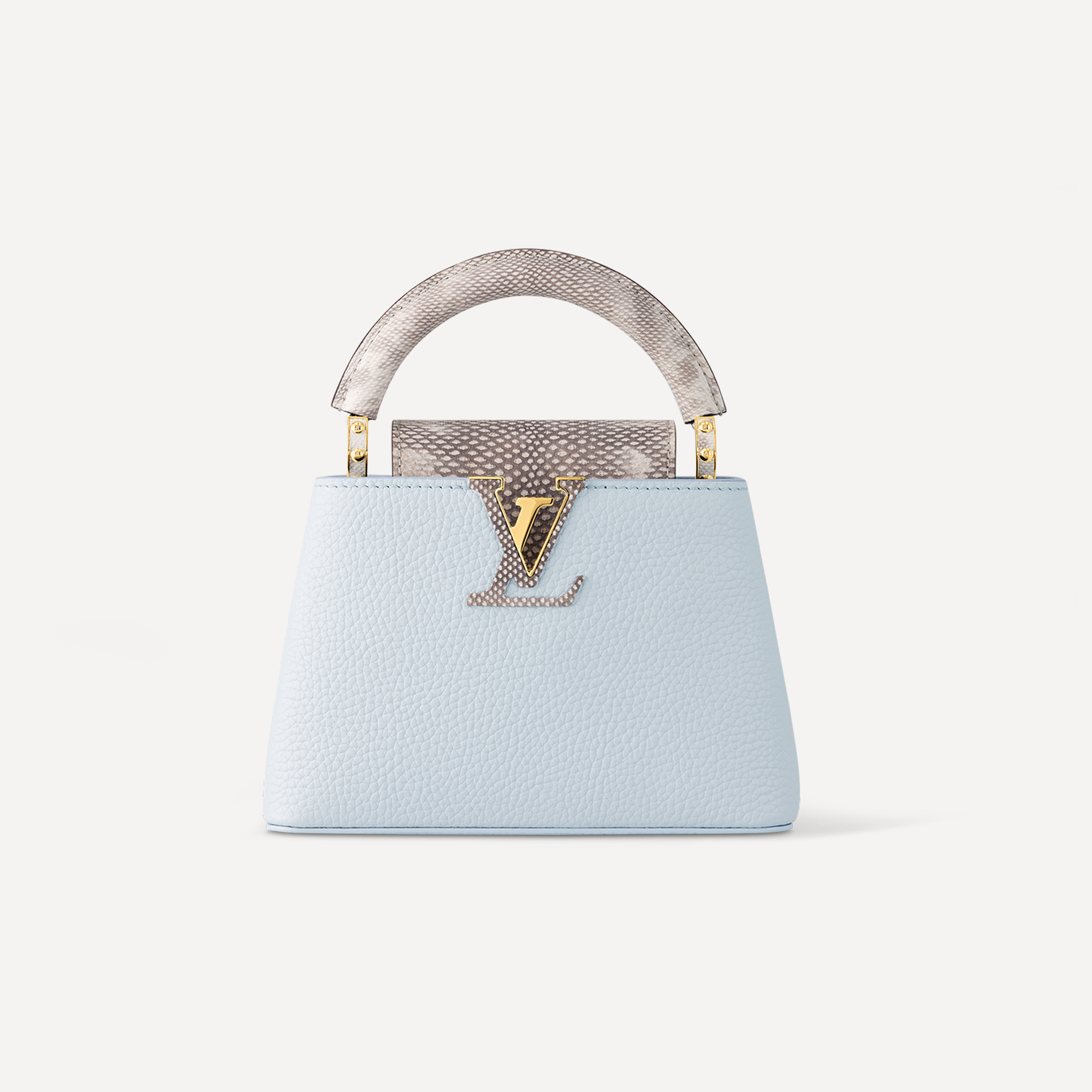 Louis Vuitton Capucines Leather Carrying Blue Bag #nigo21784