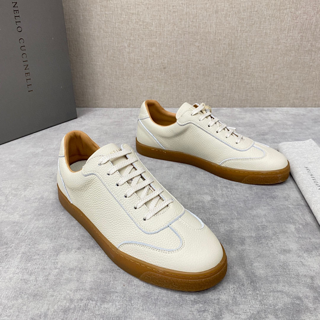 Brunello Cucinelli Leather Lace Up Casual Board Shoes #nigo21789