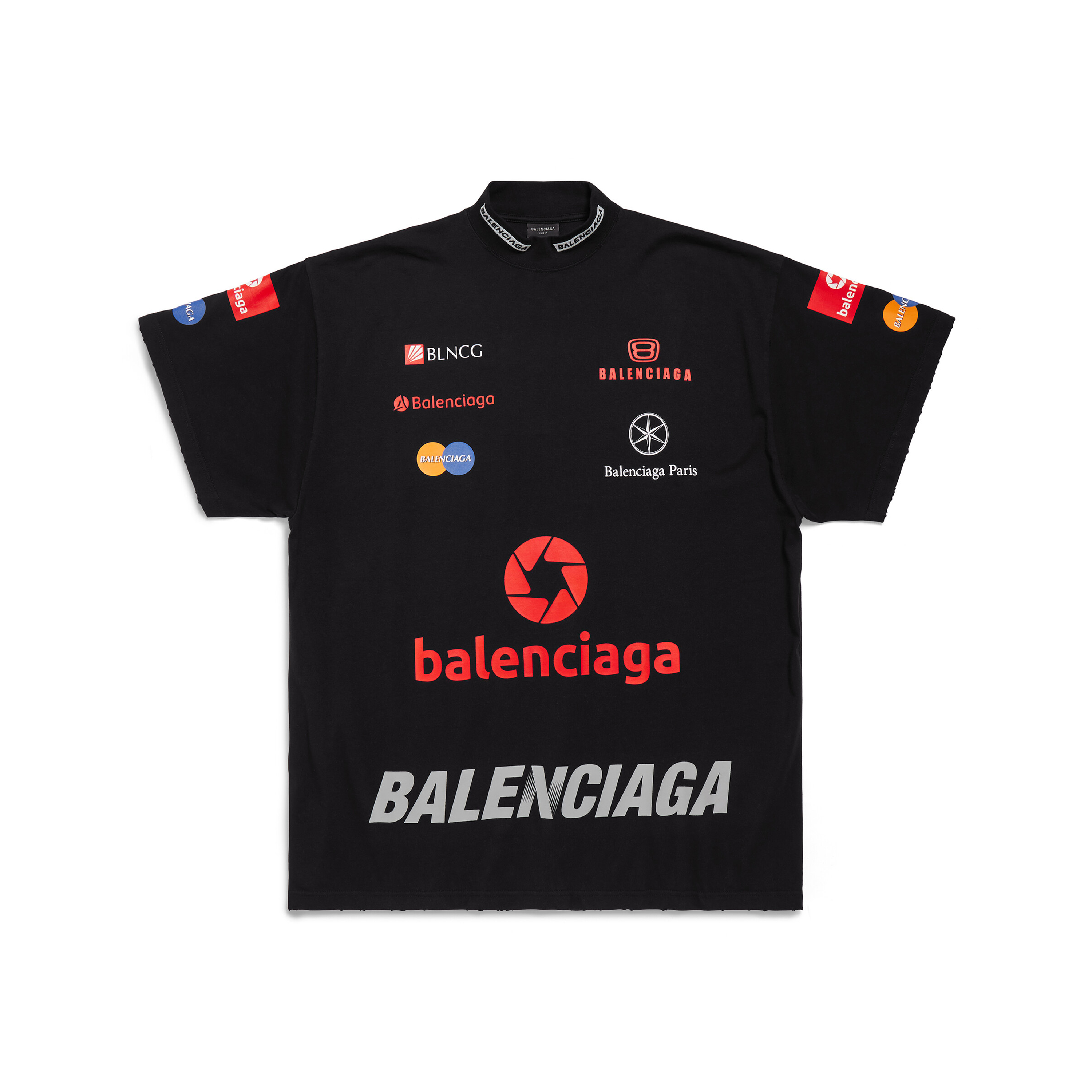 Balenciaga Half High Neck Loose Fitting Short Sleeved T-shirt #nigo21797