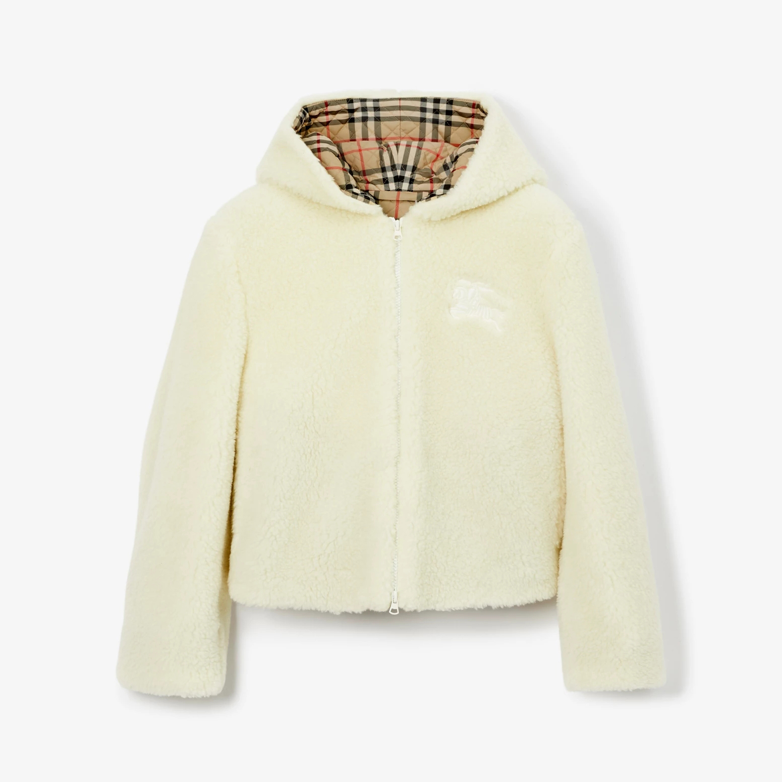 Burberry Lambswool Hooded Zipper Jacket #nigo96425