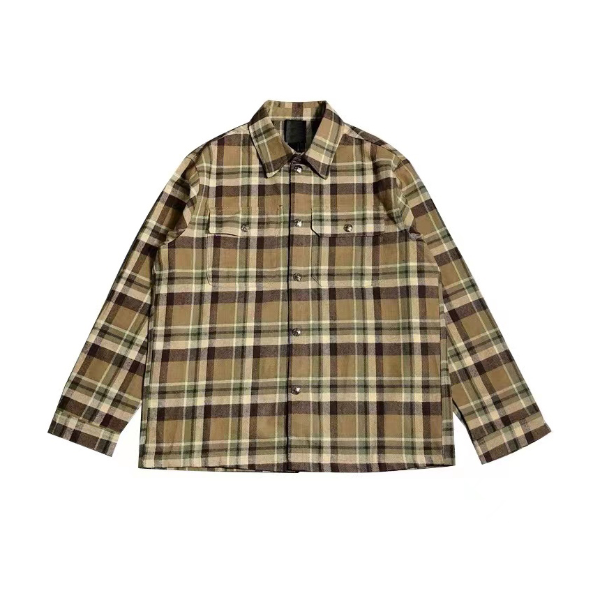 Chrome Hearts Cotton Check Long Sleeve Shirt #nigo96424