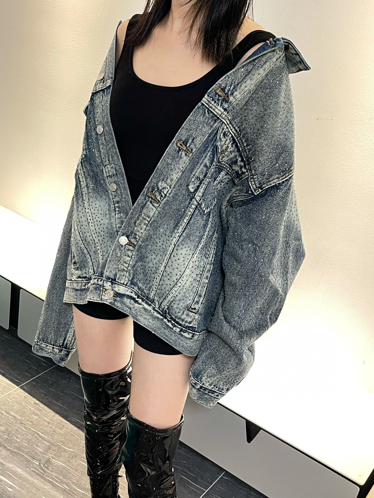 Balenciaga Denim Jacket Full of Stars Ngvp #nigo6554