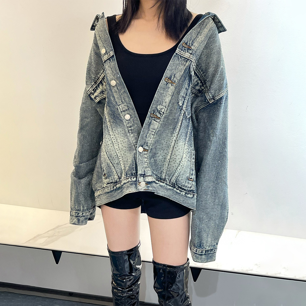 Balenciaga Denim Jacket Full of Stars Ngvp #nigo6554