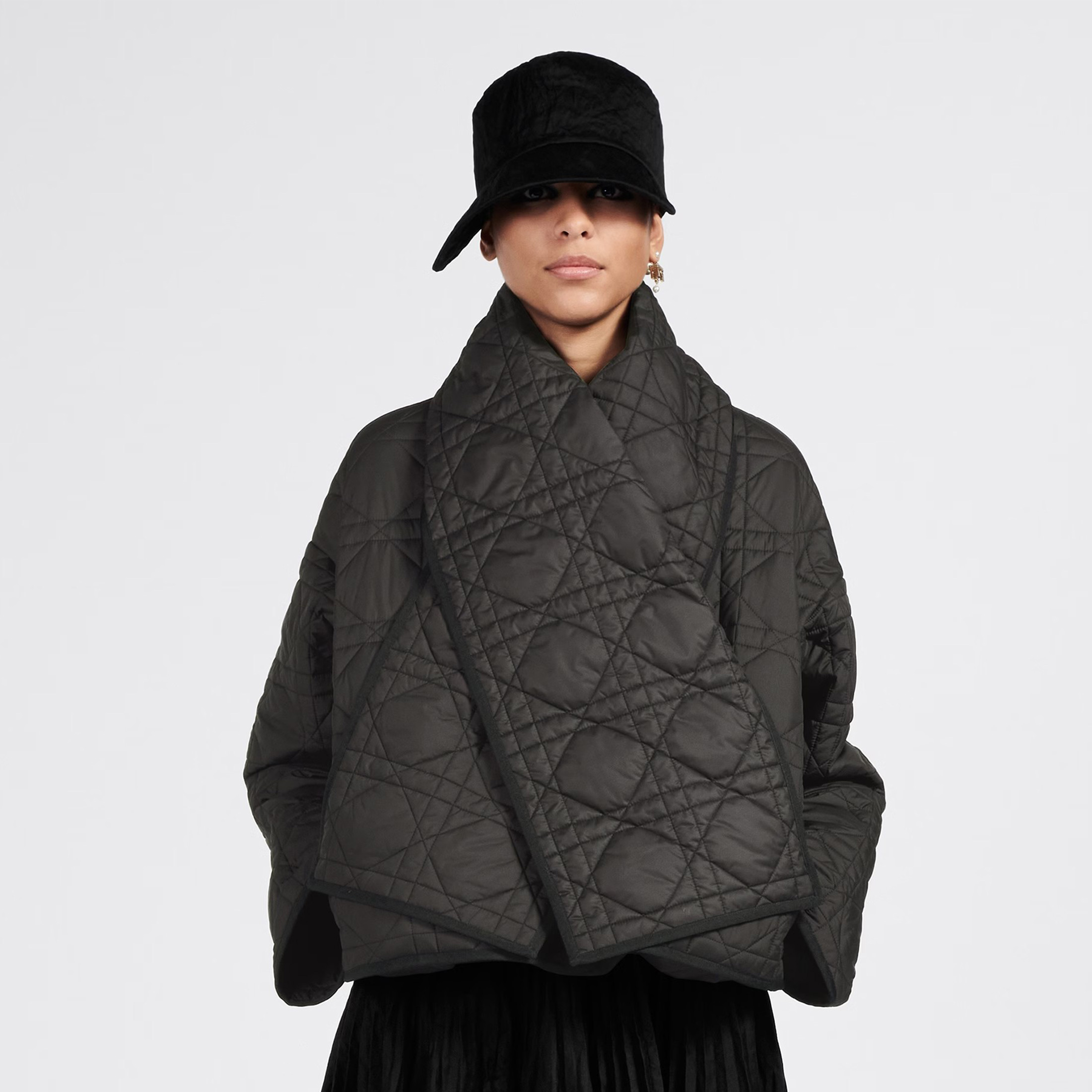 Dior Black Diamond Check Short Coat Ngvp #nigo6576