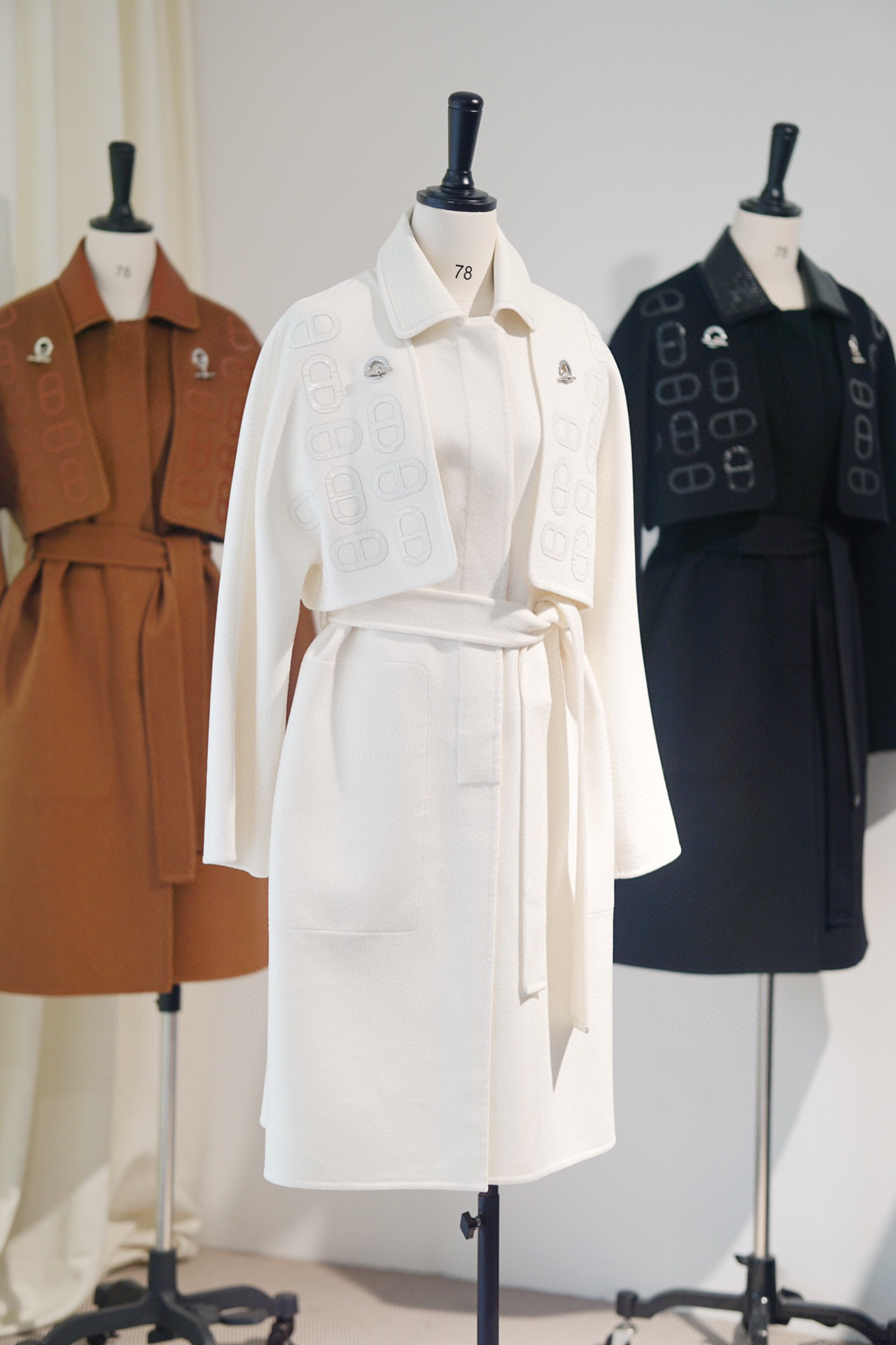 Hermes Long Woolen Letter Coat Jacket #nigo21812