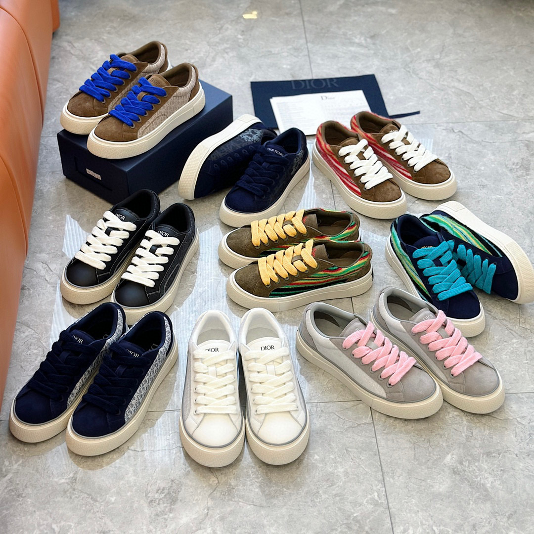 Dior B33 Suede Lace Up Casual Flats Shoes #nigo96436