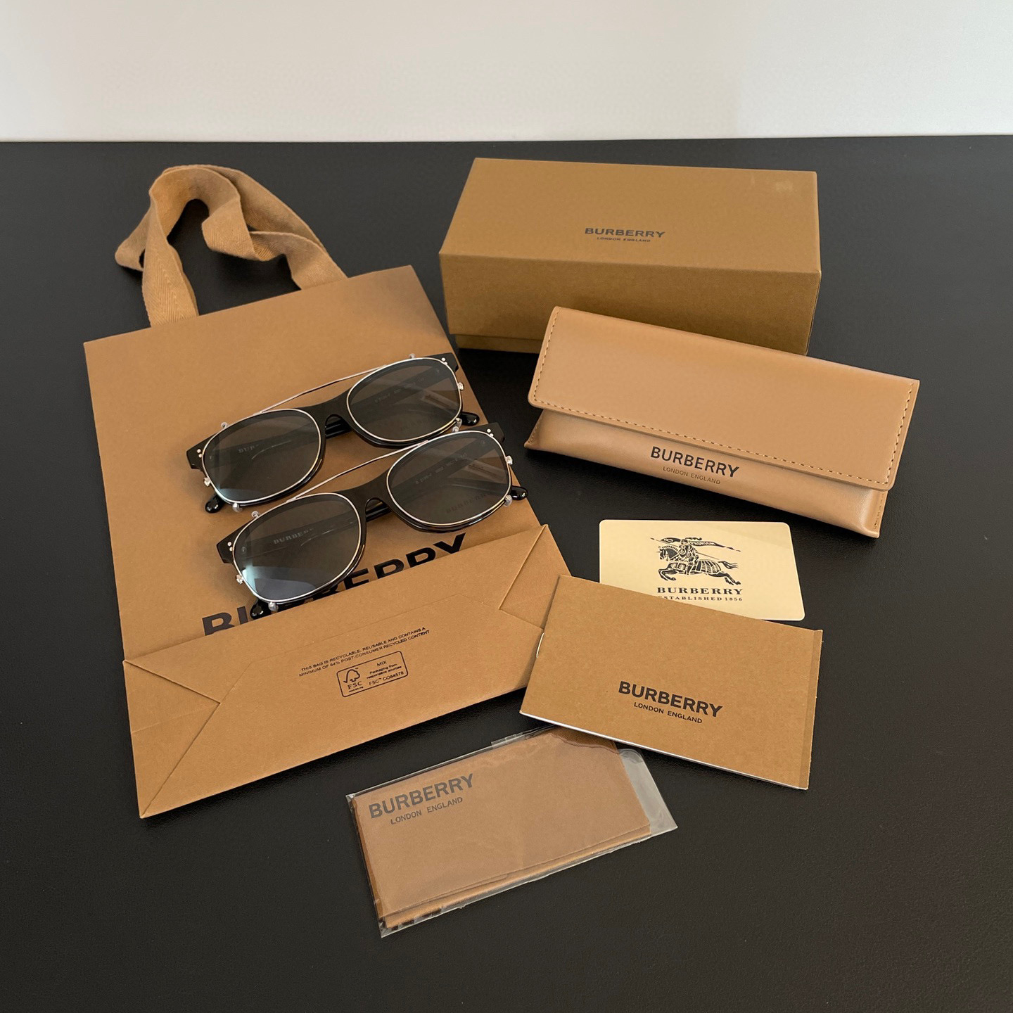 Burberry Clip On Double Layer Sunglasses Glasses #nigo96451