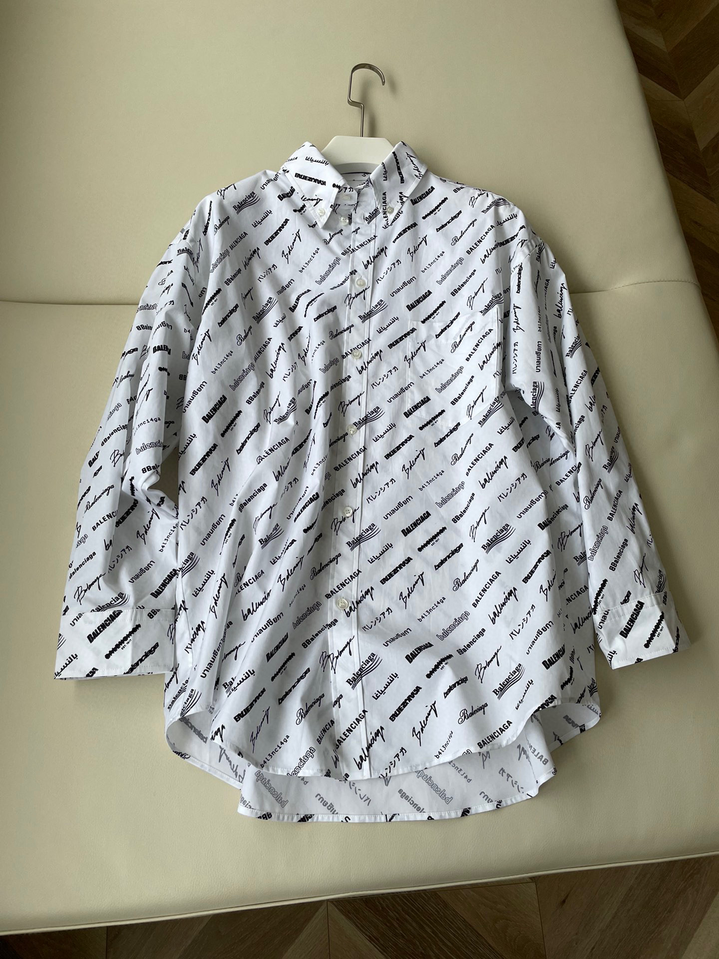 Balenciaga Letter Print Long Sleeve Shirt #nigo96448