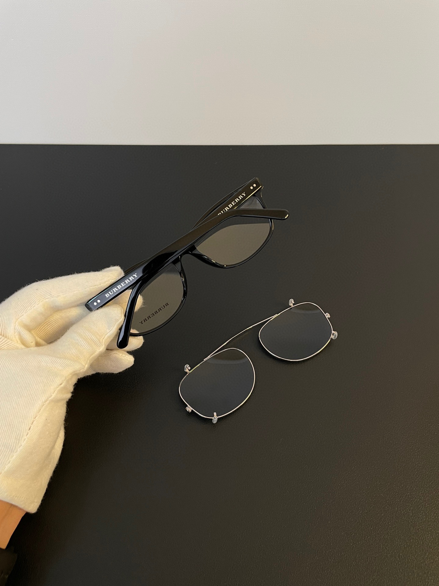 Burberry Clip On Double Layer Sunglasses Glasses #nigo96451