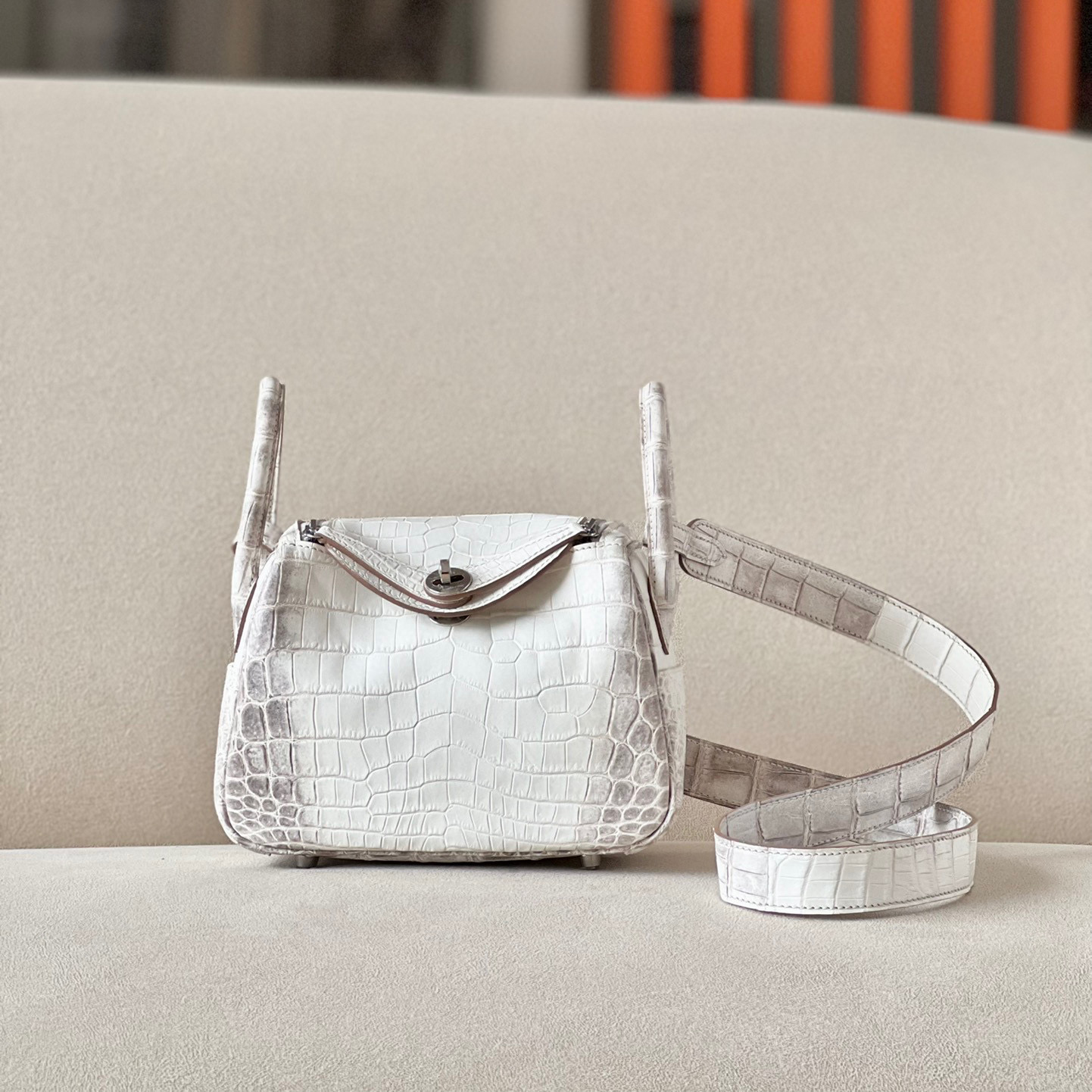 Hermes Kelly Lindy Himalaya Birkin Leather Handbag Bag Bags #nigo96458C