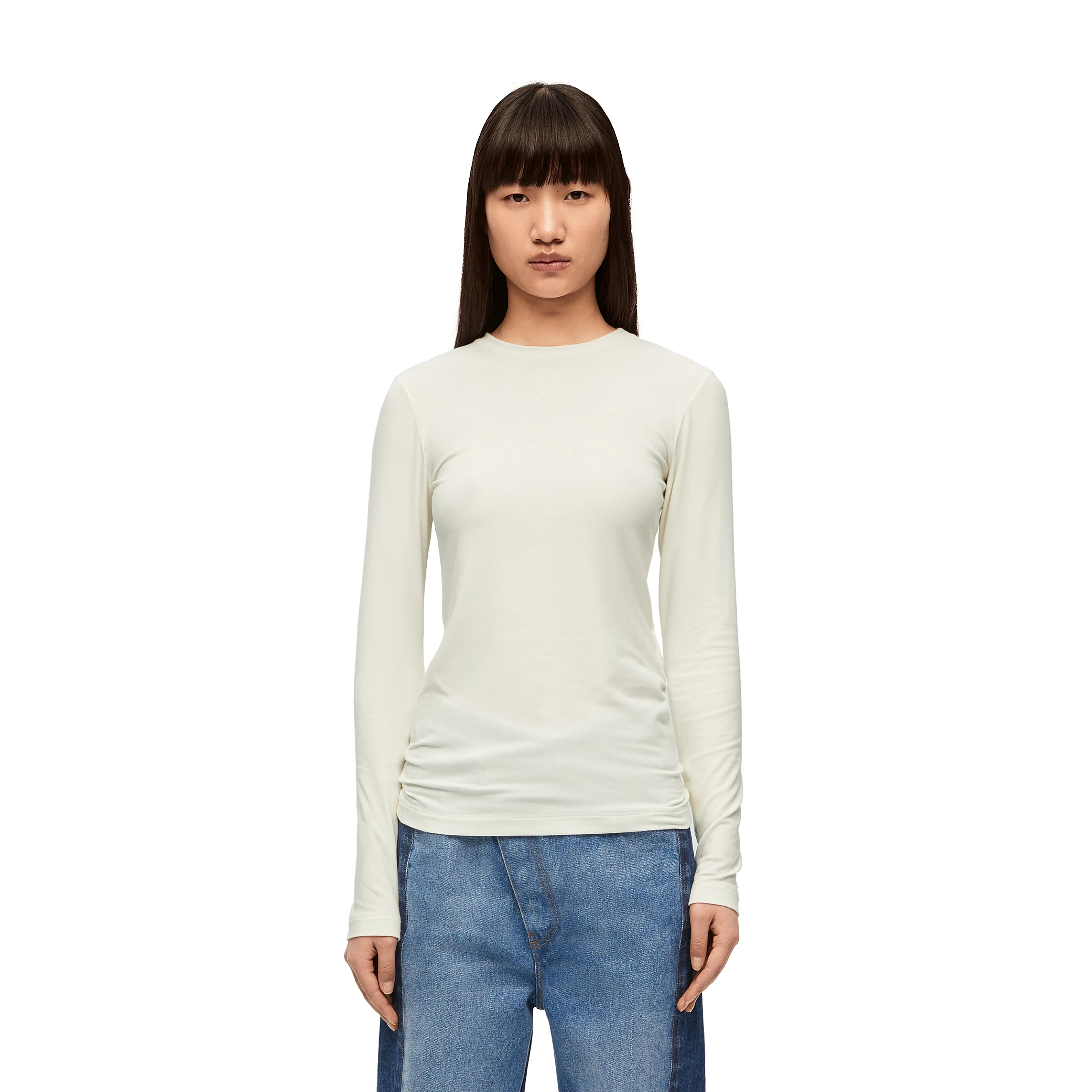 Loewe Long Sleeved Cotton Bottom Shirt #nigo96466